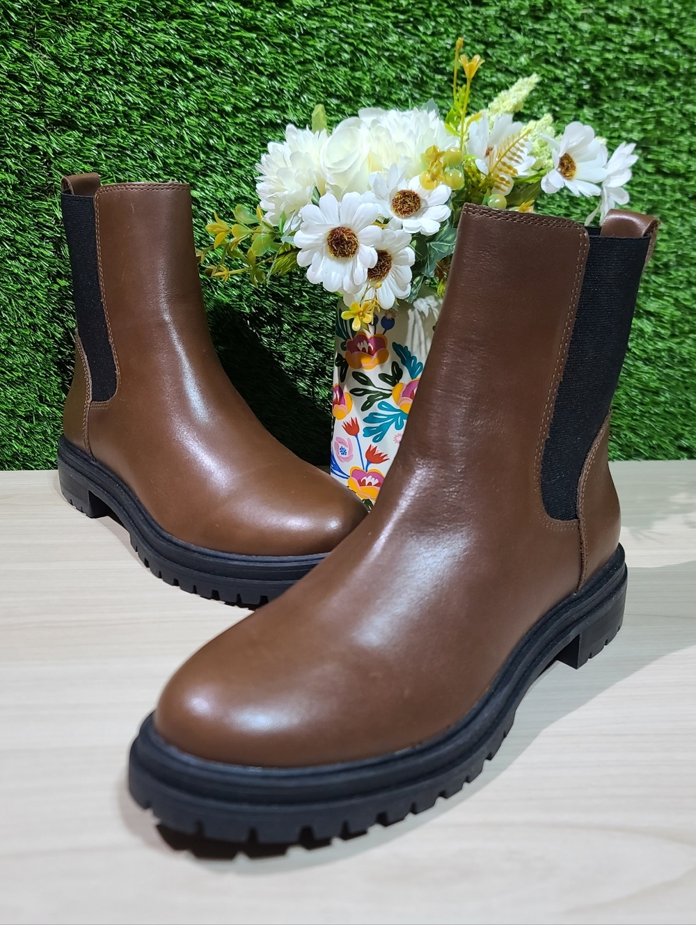 Madewell The Bradley Chelsea Lugsole Boots - Stable US Women's 8.5 NEW